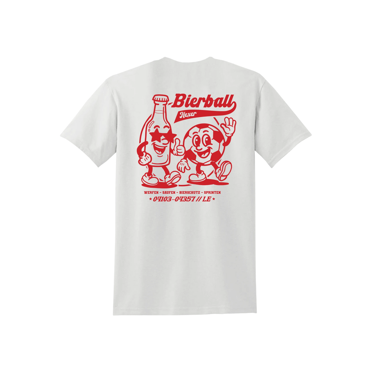 HeXer - Bierball T-Shirt (Rot), Rückseite