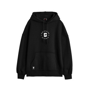 Raportagen Relaxed Fit Hoodie - Gemeinde black S